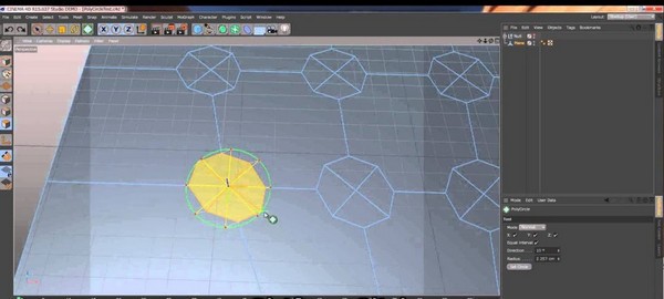 PolyCircle(快速钻孔挖洞C4D插件)