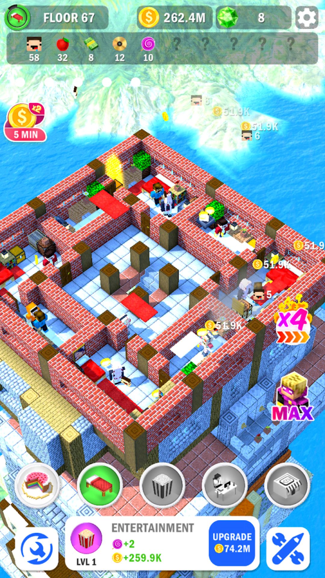 建造通天塔3D无限钻石金币版