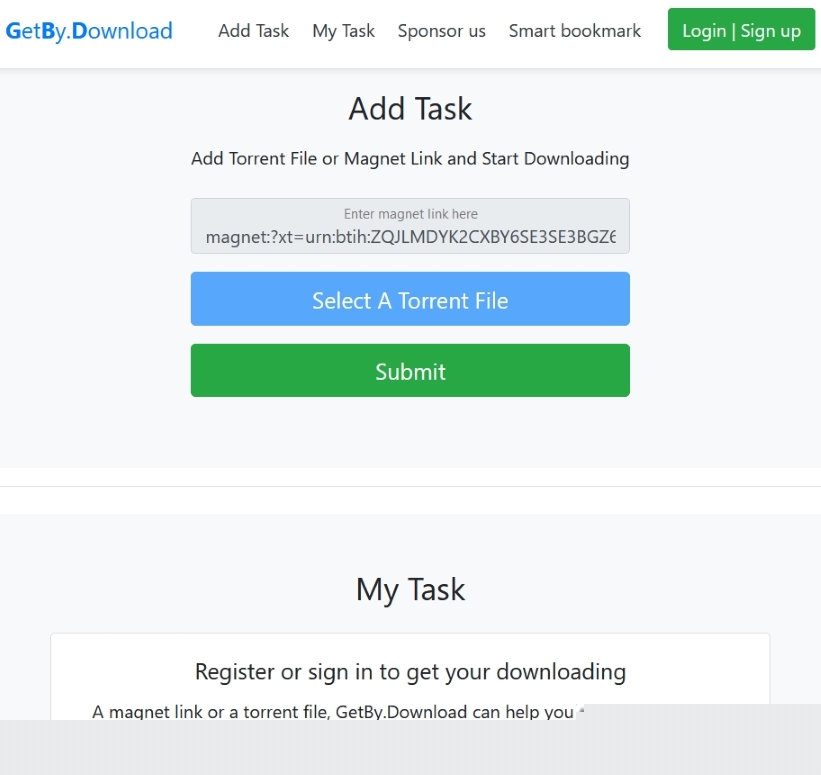 GetBy Download离线磁力链接下载脚本