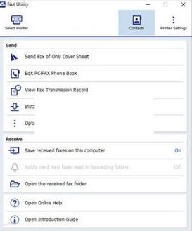 Epson Fax Utility