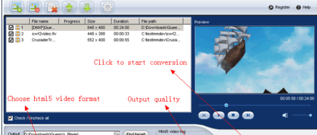 iLike Video to HTML5 Converter