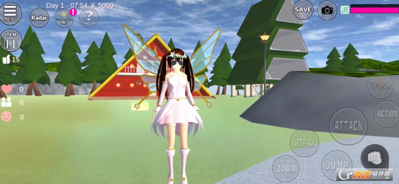 樱花校园模拟器冰晶宫殿版