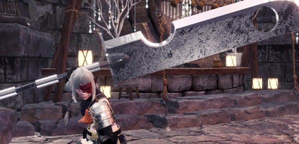 怪物猎人世界冰原污秽者钢铁巨剑mod