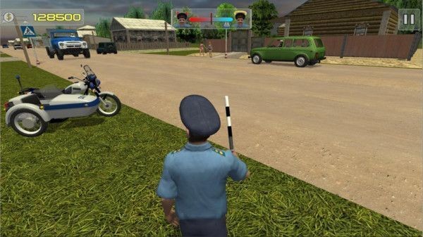 警察模拟查酒驾