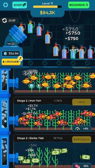 闲置水族馆无限金钱