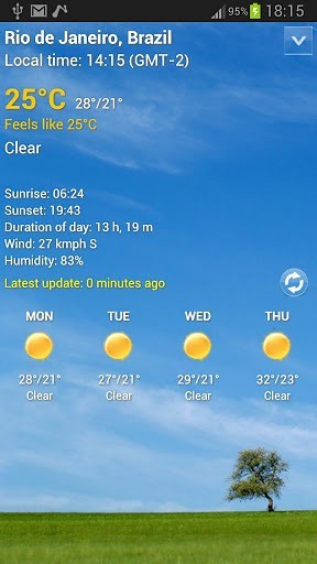 翻转时钟天气部件