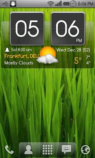 翻转时钟天气部件