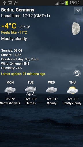 翻转时钟天气部件