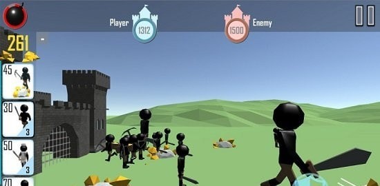 火柴人战争3d无限金币版