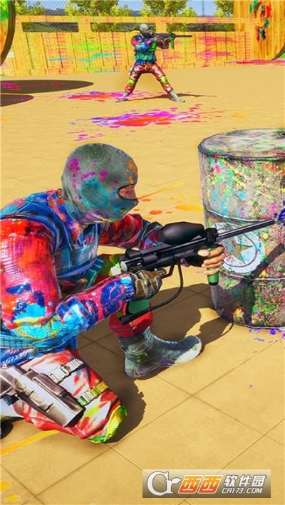 彩弹团队射击游戏