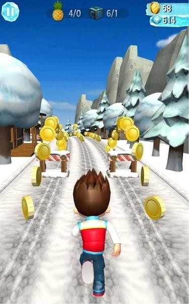 雪地奔跑