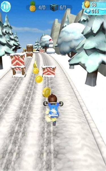 雪地奔跑