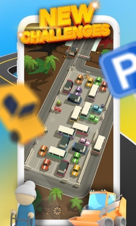 停车场堵车一整天