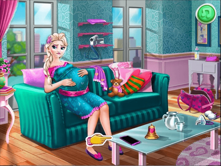 产科医生新生婴儿和妈妈的怀孕游戏