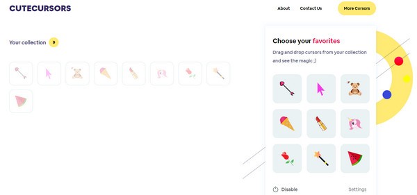 Cute Cursors Chrome鼠标光标美化插件
