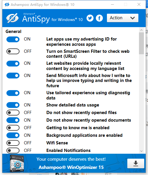 AntiSpy for Windows 10