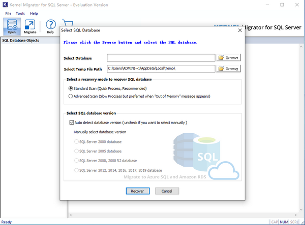 Kernel Migrator for SQL Server