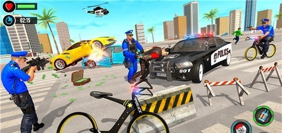 BMX自行车骑警追凶