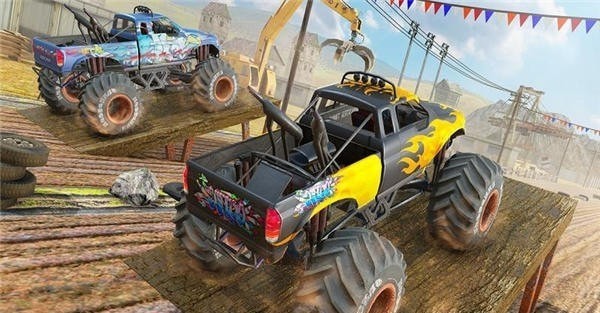 沙漠怪兽卡车赛车特技