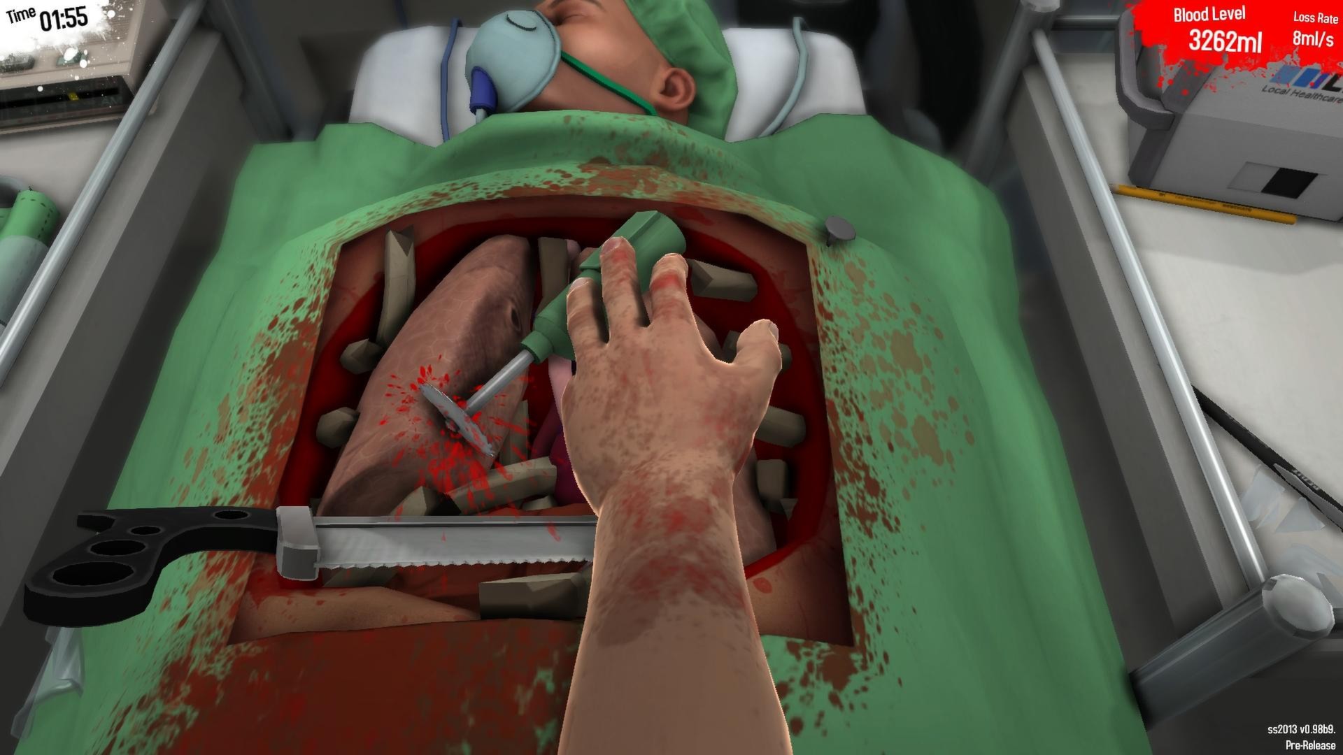 外科模拟2013（Surgeon Simulator 2013）v1.0二项修改器aXeL9999版