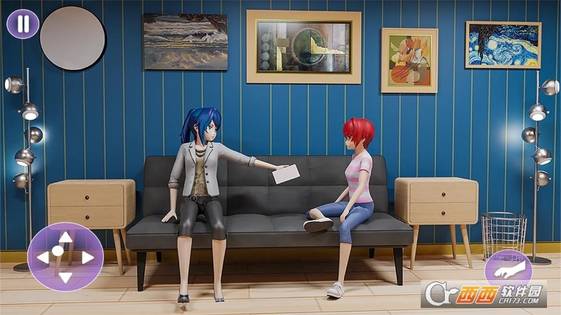 动漫女孩虚拟学校生活