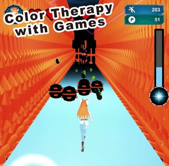 在黑暗中奔跑的女孩