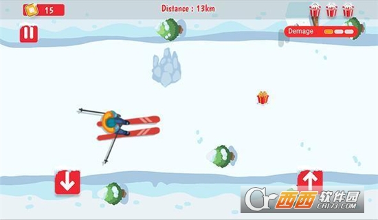 雪橇上的滑雪大师游戏