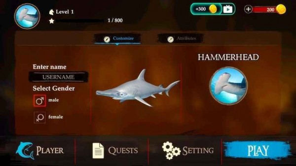 锤头鲨模拟器3d无限金币版