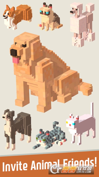 Animal house with puzzles