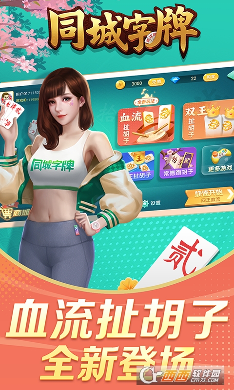 同城字牌血流跑胡子