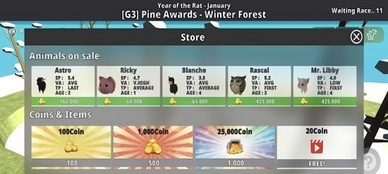 可爱动物赛跑比赛2021