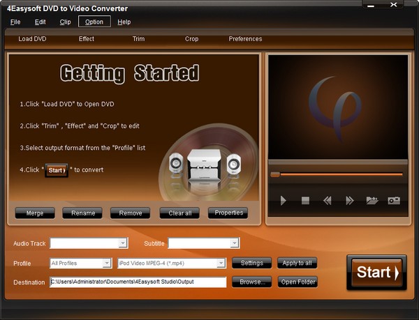 4Easysoft DVD to Video Converter(DVD转视频转换器)